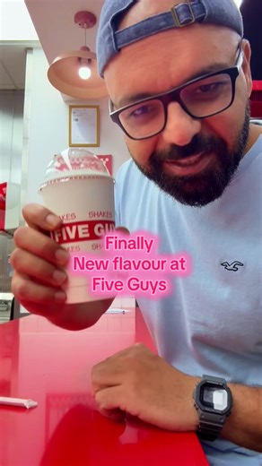 New flavour of milkshake at five guys all around the world And this is my favourite burger there… Did you know you can ask for extra French fries for free ? #fiveguys #burger #burgerlover #milkshake #pistachio @Five Guys @Five Guys Qatar @Five Guys @Five Guys Kuwait @fiveguysuae @Five Guys Bahrain