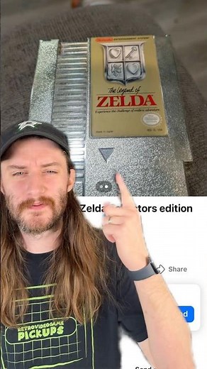 Super RARE Gold Zelda NES Game