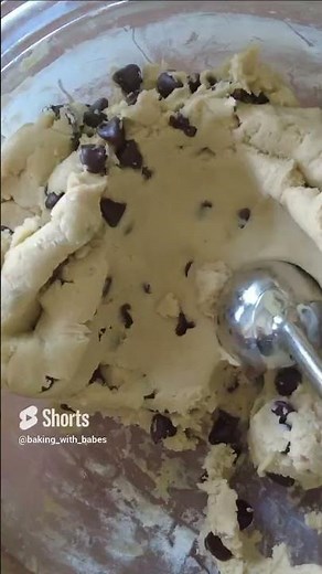 Who knew we could make chocolate chip cookies with pancake mix? #asmr #food #tiktok #shorts #foodie