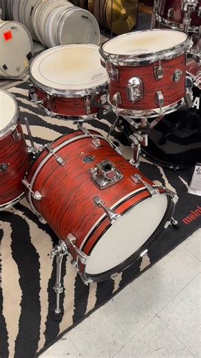 $274 Pick up at Drum Flip in Vista ca. #ludwig #drums #snare Ludwig Breakbeats Mojave Red Swirl 4pc drum set. Great used condition. Missing bass drum tom arm. Pick up special. Stands not included. 16x14,13x13,10x7,14x5. A professional drum collection by Roots drummer Ahmir “Questlove” Thompson 4-piece portable shell pack includes 2 toms, a bass drum, and a matching snare drum All shells made from 7-ply hardwood to provide full-sized punch and projection 16” bass drum comes equipped with riser ha