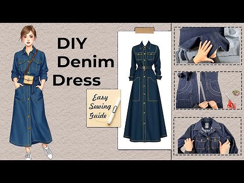 Denim Dress Masterclass – Pattern-Making & Sewing in One Video