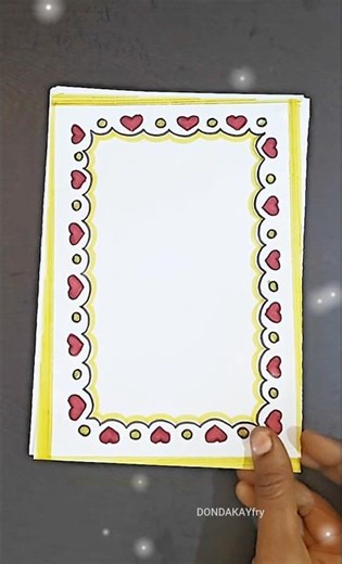 Quick and easy project work design borders|Simple project border designs|Project work border designs