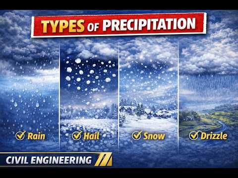 Types of Precipitation | Cyclonic, Convectional & Orographic Rainfall | Civil Engineering