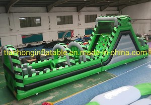 [Hot Item] 15m Long Outdoor Inflatable Obstacle Course Running Course