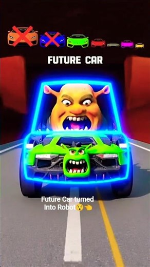 "Shrek Color Challenge 🚗🔥Shorts#BigVsSmallCar