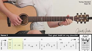 Put Your Head On My Shoulder - Paul Anka | Fingerstyle Guitar | TAB + Chords