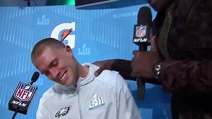 “Julie is the best athlete in the family. I’m never going to argue that.” Tag team #SBOpeningNight interview with Julie Johnston Ertz and Zach Ertz! | NFL Network