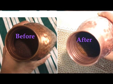 How to clean the Inside of a Copper Water Bottle