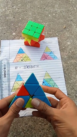 How to solve pyraminx cube in the magic tricks #rubikscube #puzzle #viral #viralshort