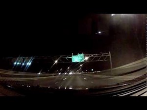 Driving through Orlando Florida at night I-4 (Interstate 4) westbound HD 1080p