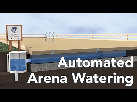Arion Ebb & Flow Arena - Water flows in to hydrate the horse arena footing | Premier Equestrian