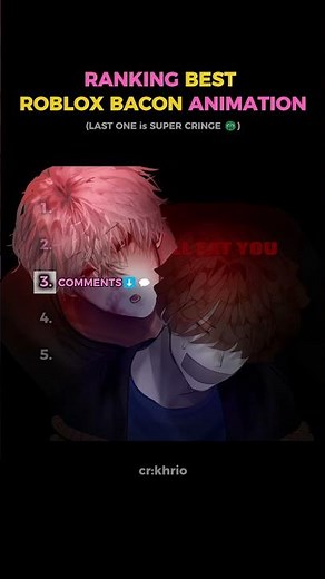 RANKING BEST ROBLOX BACON ANIMATION Prt.2 🤩 #roblox #robloxedit #baconroblox #ranking #robloxoc