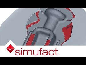 Simulation of folds: Material flow during the forging of a fork head | Simufact