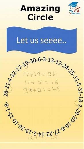 #short amazing circle of numbers from 1 to 32 I beauty of numbers I