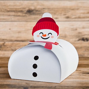 Snowman Gift Box Template Printable, Paper Christmas Bag, Printable DIY, Instant Downloads - Etsy
