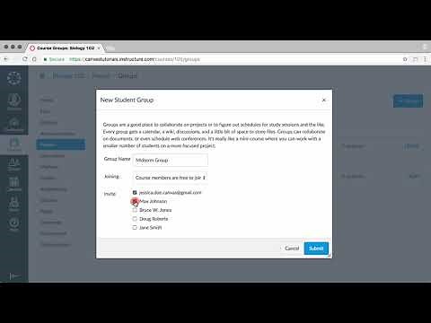 Groups Creation and Interaction Canvas Tutorial Video Series