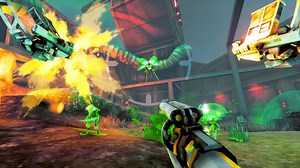 Exocide is a bug-squashing boomer shooter where you play a four-armed exterminator