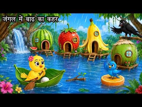 बारिश का कहर |ranu chidiya new episode Chidiyacartoon #hindistories #cartoon #EmotionalStory