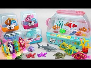 Satisfying Unboxing Zuru Robo Fish & Light Robo Fishing Aquarium Playset