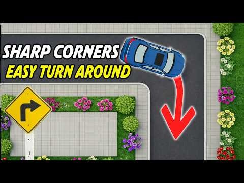 Right Way To Turn Around Sharp Corners | Turning at Corner | Learn Driving With Joy