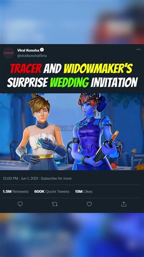 Tracer and Widowmaker’s Surprise Wedding Invitation | #overwatch #widowmaker #tracer