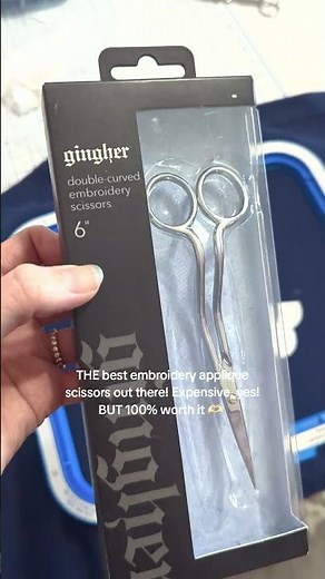 The BEST embroidery applique scissors out there - trust me! #appliqueembroidery