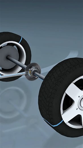 Mech boi on Instagram: "Car Differential Gear at Different Speed A differential is a key component in a car’s drivetrain that allows the wheels to rotate at different speeds, especially when turning. When a car makes a turn, the outer wheel travels a longer distance than the inner wheel. Without a differential, both wheels would be forced to spin at the same rate, causing tire skidding, excessive wear, and poor handling. The differential solves this by splitting the engine torque and allowing ea