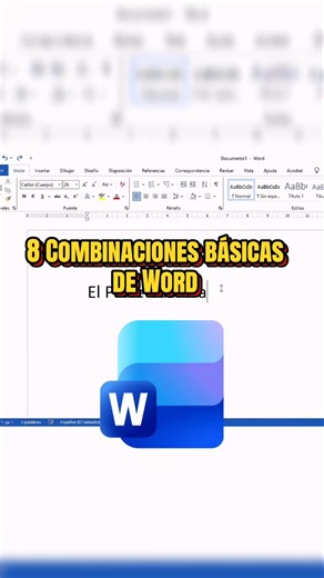 combinaciones Básicas de Word #youtubeshorts #word #subscribe #windows #excel