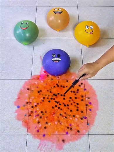 Satisfying Water Burst 😮🔵💦 #water #usa🇺🇸 #johncena #ball #waterball