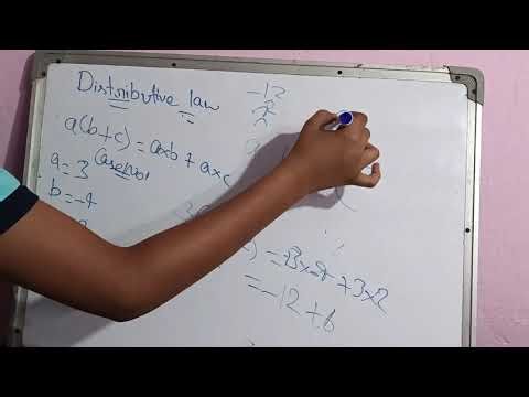 Class 6 to 7th maths - Associative and Distributive law