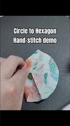 Circle to Hexagon Hand-stitch Demo