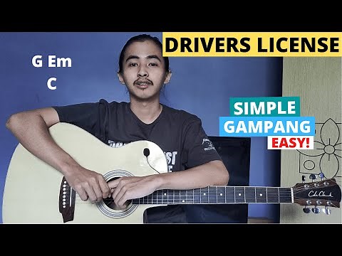 CHORD SIMPLE GAMPANG (Drivers License - Olivia Rodrigo) (Tutorial Gitar) Easy Chords!