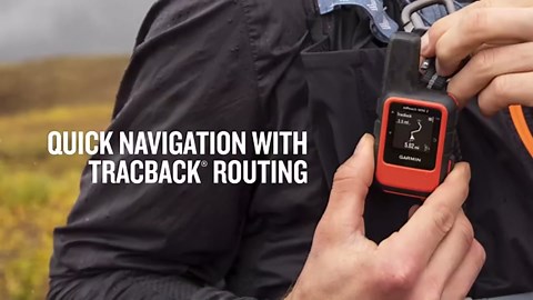 Garmin inReach Mini 2 Compact Satellite Communicator, Lightweight Rugged Design, Portable GPS Handheld for Hiking, Two-Way Text Messaging Device Bundle with Accessories (Flame Red)