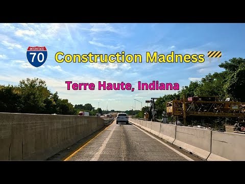 Indiana I-70 🚗 | Terre Haute’s Never-Ending Roadwork + City Drive [4K POV]