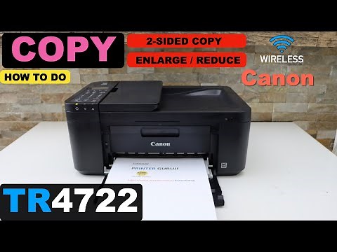 Canon Pixma TR4722 Copy, 2-Sided Copy, Enlarge or Reduce Copy Size.