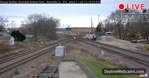 【LIVE】 Live Cam Rochelle - Railway junction | SkylineWebcams