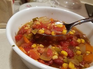 Vegetarian Bean Stew - Low Fat & Colesterol slow cooker recipe