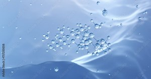 Cholesterol rotating molecular structure, 3d model of molecule, principal sterol, looped video