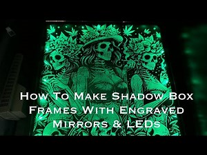 How To Make Shadow Box Frames With Engraved Mirrors & LEDs. xTool S1 20w ❌🔥 #xtool #xtools1 #mirror