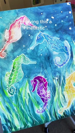 Creative Seahorse Watercolor Painting Tutorial