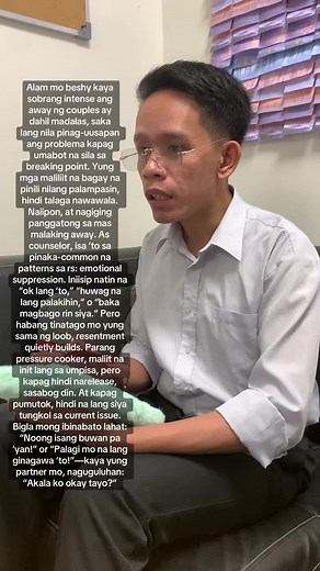 Communication shouldn’t wait for crisis. Ang healthy couples, natututo silang magsabi ng nararamdaman habang maliit pa. Hindi dahil gusto nilang makipag-away, kundi dahil gusto nilang mapanatiling malinis at magaan ang emotional space nila sa isa’t isa. So the next time something bothers you kahit maliit—pause and ask: “Am I pushing this down, or am I giving our relationship a chance to understand and grow?” Remember, mga maliliit na bagay na hindi napag-uusapan, sila rin ang sumisira sa tiwala
