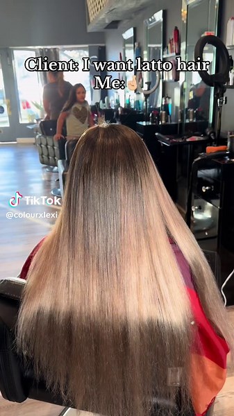 Custom color tape in install 🤍 #balyage #latto #inspo #tapeinextensions #color