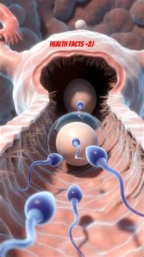 Health baby Human fertilization Happens 3D sperm Mets Egg animation #Fertilization#Explaine#health