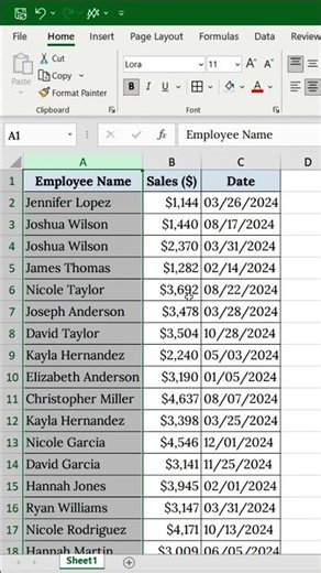 Never Lose Your Header in Excel : Freeze Panes! #excelshorts