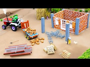 DIY Mini Cemented House Construction Science Project | Bricks House Making