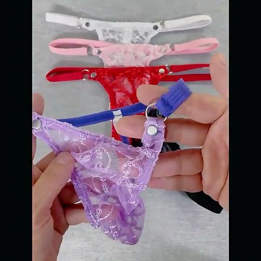 Transparent Lace Thong for Men｜Low-Rise with Thin Straps for Sensual Appeal