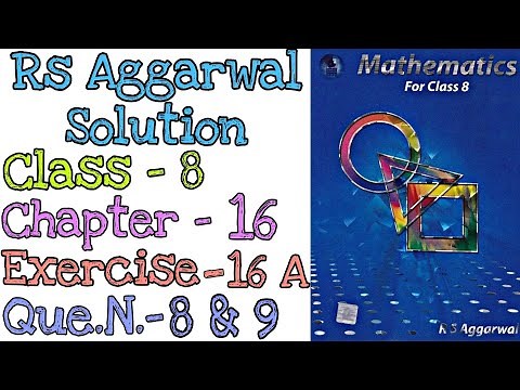 Parallelograms | Class 8 Exercise 16A Question 8 Question 9 | Rs Aggarwal | ‪@mdsirmaths‬