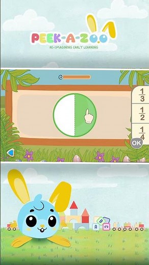 🎮 Fun Fractions Game for Kids! 🧩 Learn 1/2 & 1/4 the Easy Way! 🧮✨ #Shorts