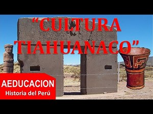 TIAHUANACO CULTURE, TIWANAKU CULTURE, TIAHUANACOTA CULTURE - PERU - AEDUCACION