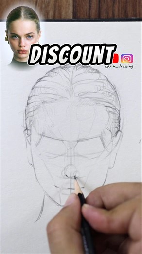 One pencil drawing on Instagram: "Wanna Draw Faces Like a Pro? Start Here.💥 Wanna learn how to draw realistic faces — even if you're starting from scratch? I created a full step-by-step portrait course that shows you how to build strong outlines, master shading, and draw every facial feature with confidence. Perfect for beginners and improving artists who are tired of random YouTube videos and want real results. 🎓 Learn how to: • Draw accurate proportions • Shade like a pro • Understand facial
